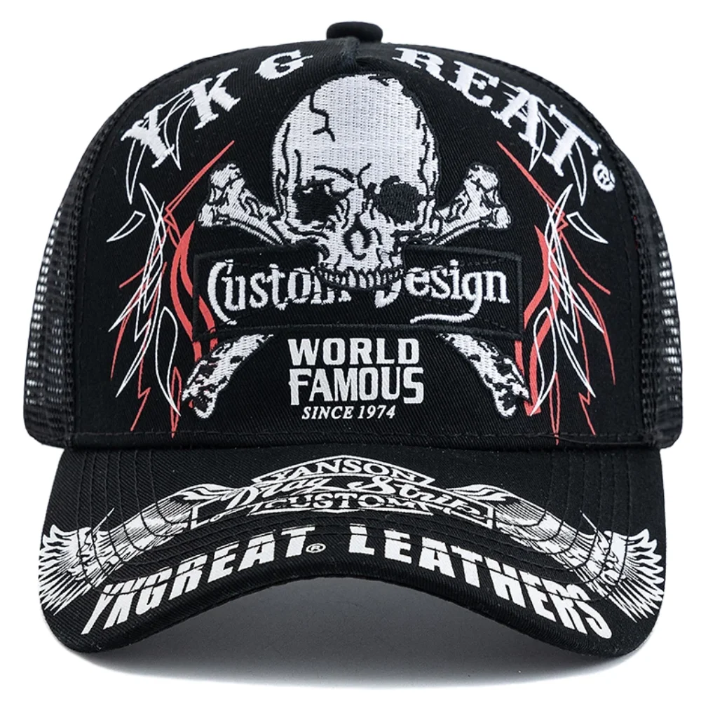 New Unisex Punk Style Cap Skul - Trucker Cap Mesh review and price