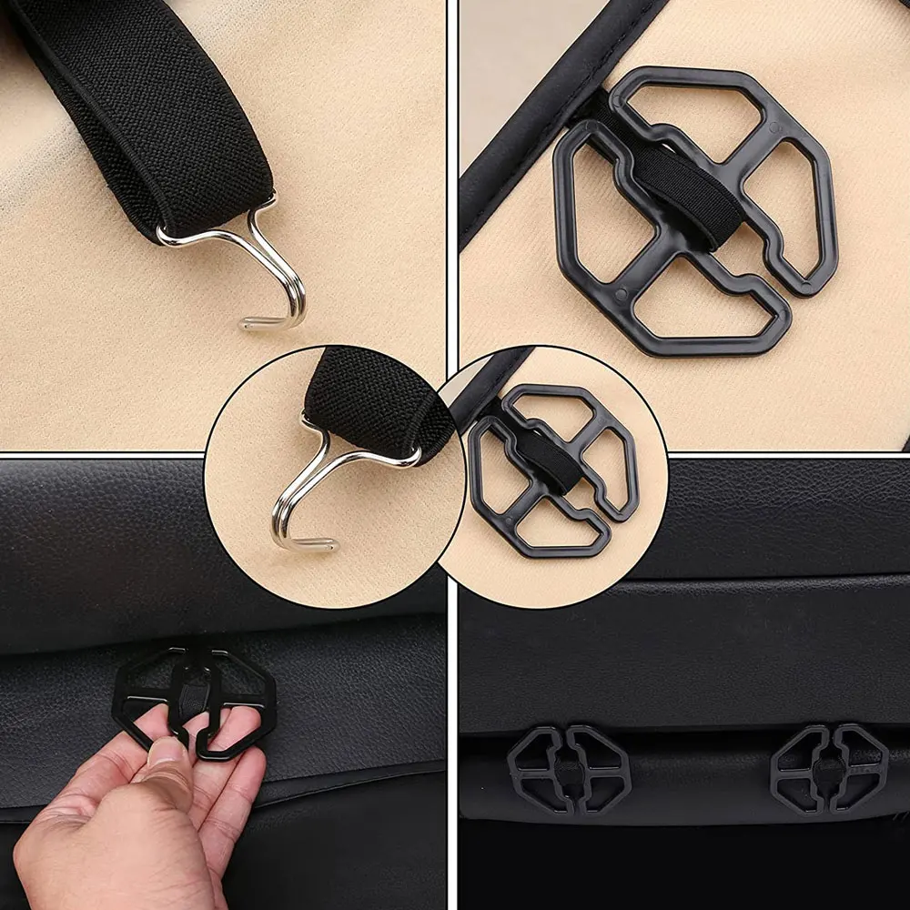 

10pcs Universal Car Seat Cover Fixed Clips Black Beige Car Cushion Hooks Car Plum Seat Pad Clips Auto Interior Accessories