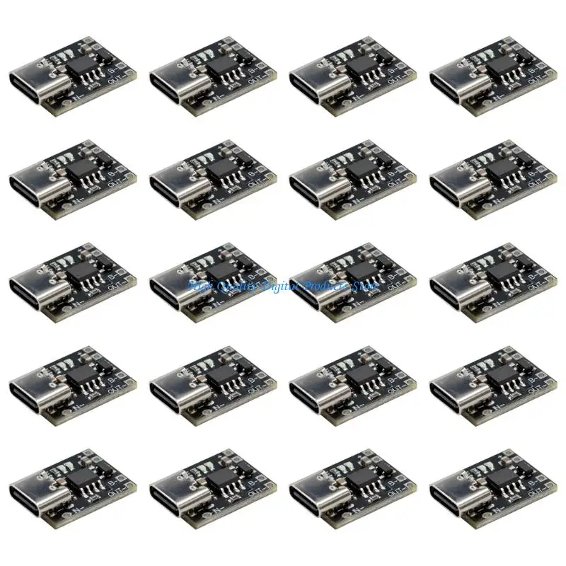 U2JE 1 Set Compact Size Type C Charging Module Board 3.7V 4.2V Intelligent Adjustment For Drones Mini Speakers 10pcs/20pcs