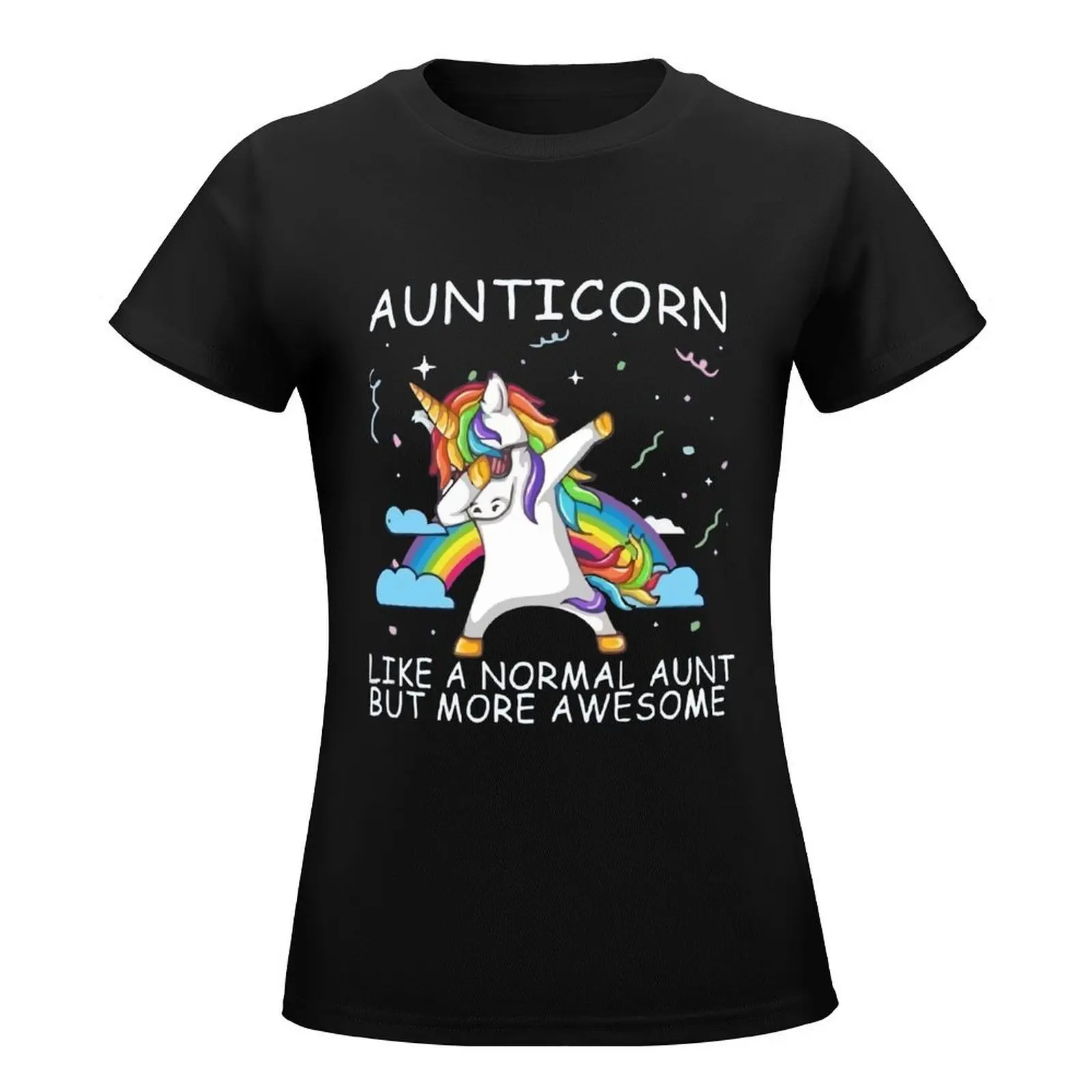 Aunticorn Like A Normal Aunt But More Awesome T-Shirt cute clothes Aesthetic clothing tees t-shirt dress for Women plus size