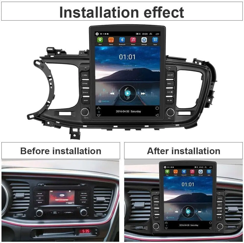 9.7inch Android 14 Car Radio Stereo GPS Carplay Compatible for Kia Optima K5 2011-2015