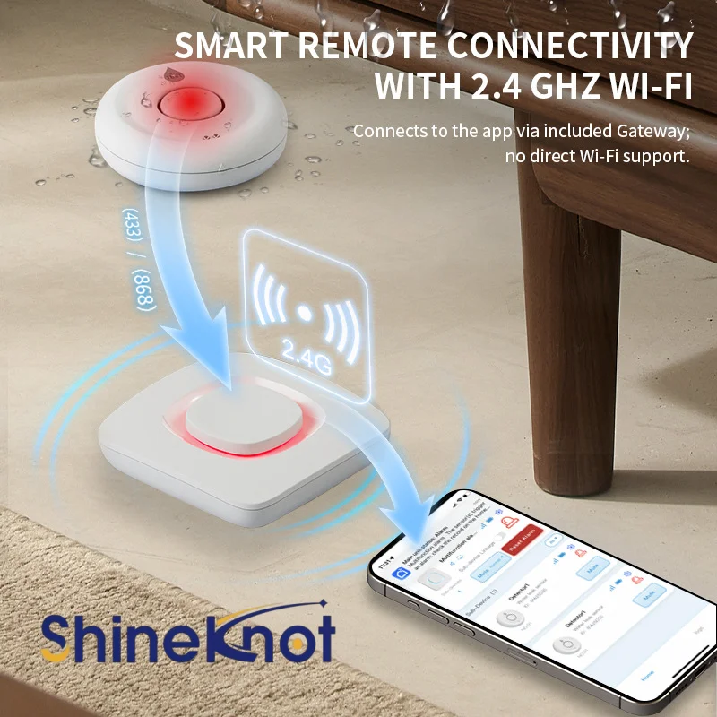 SHINEKNOT Doodle Wifi Water Le - огляд і ціна Smart Home Water Level Sensor