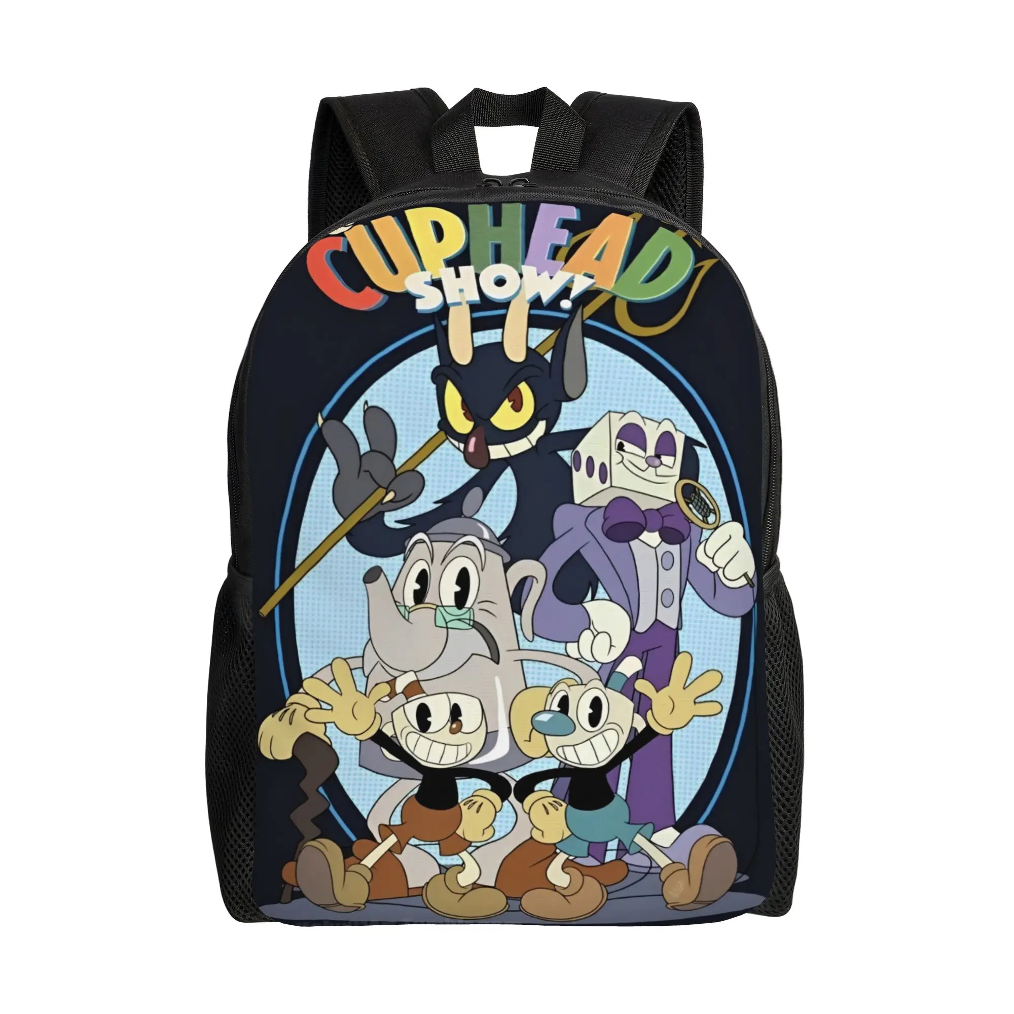 Cuphead cartoon Backpack  Novelty Backpacks Boy Girl University Big High School Bags Designer Rucksack