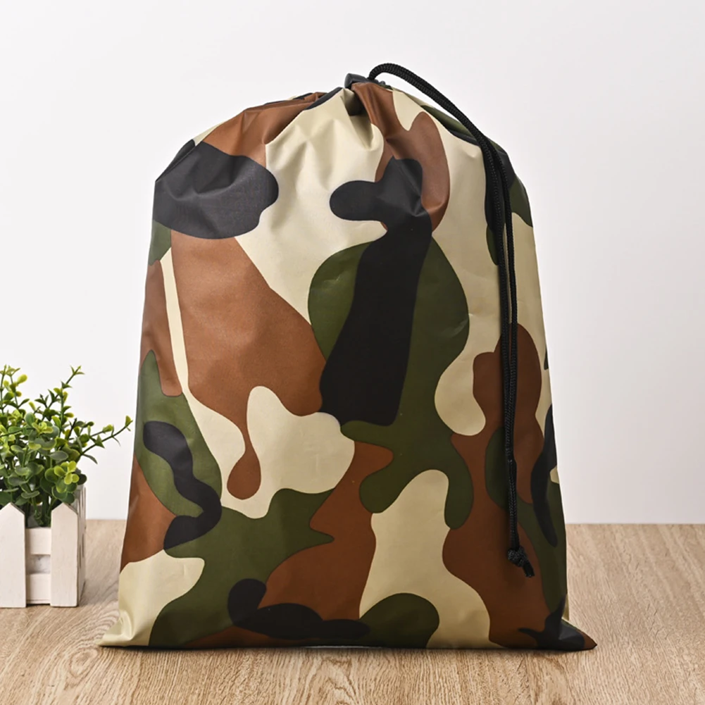 

5PCS Stuff Sacks Drawstring Storage Bag Waterproof Drawstring Bag For Camping Silver Coated Waterproof Cloth Pouch