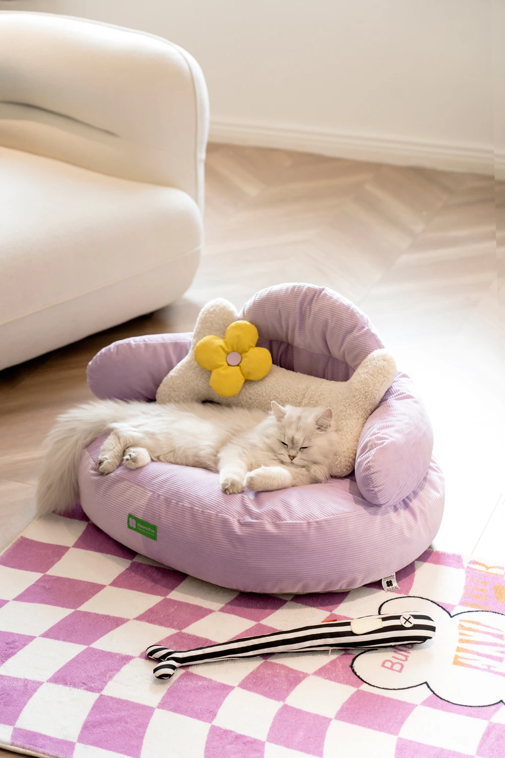 Mewoofun-Versatile Pet Bed, Cat Sofa and Dog House, Removable Washable Cover, Suitable for All Seasons, Perfect Mats