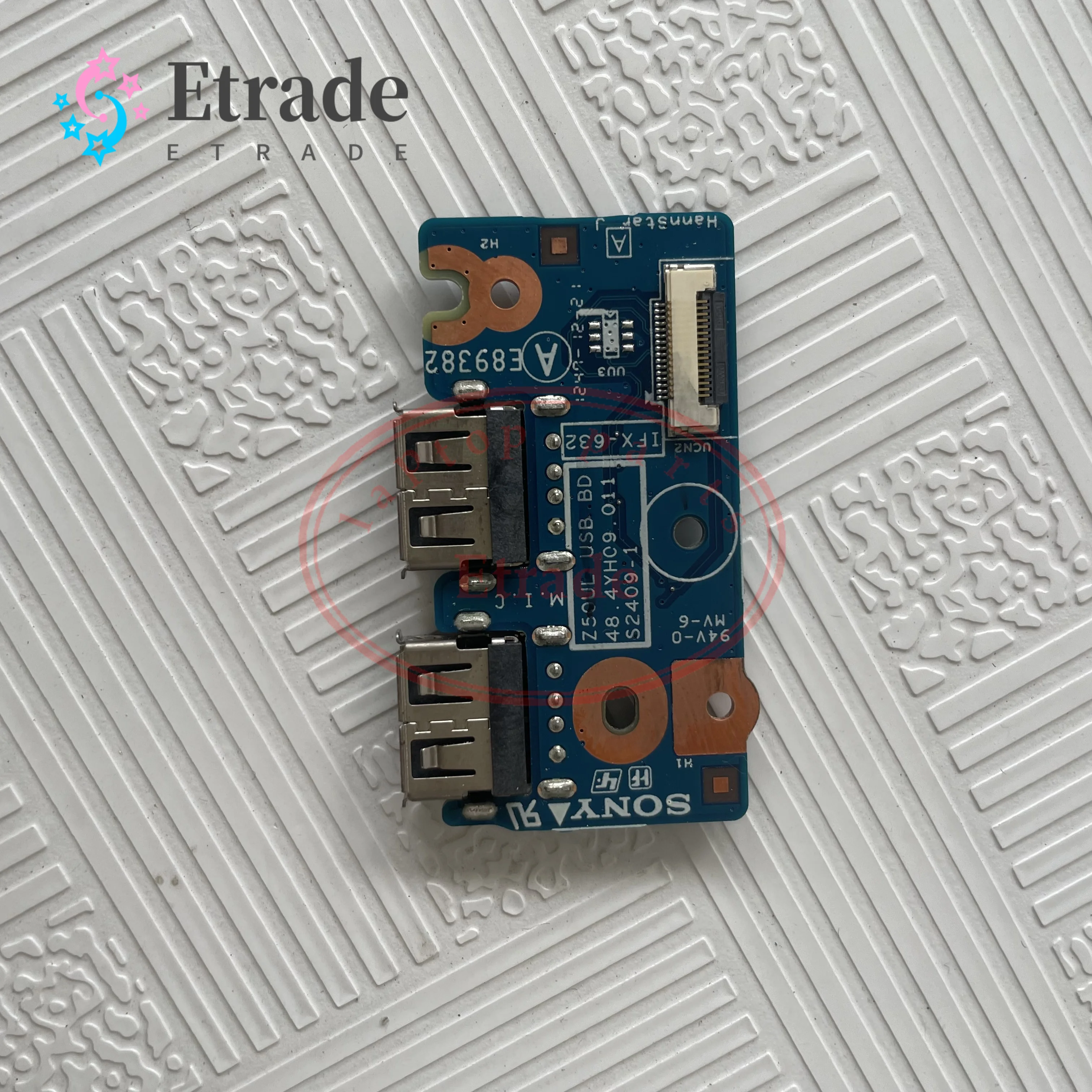 Orignal For SONY SVT151 Series laptop USB Board Z50UL USB Board 48.4YH09.011 Audio Reader Card Board