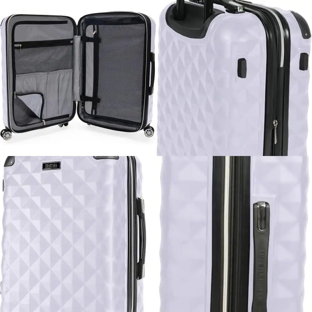 Kenneth Cole Reaction Diamond Tower 8-Wheel Lavender 20 Expandable Spinner Luggage