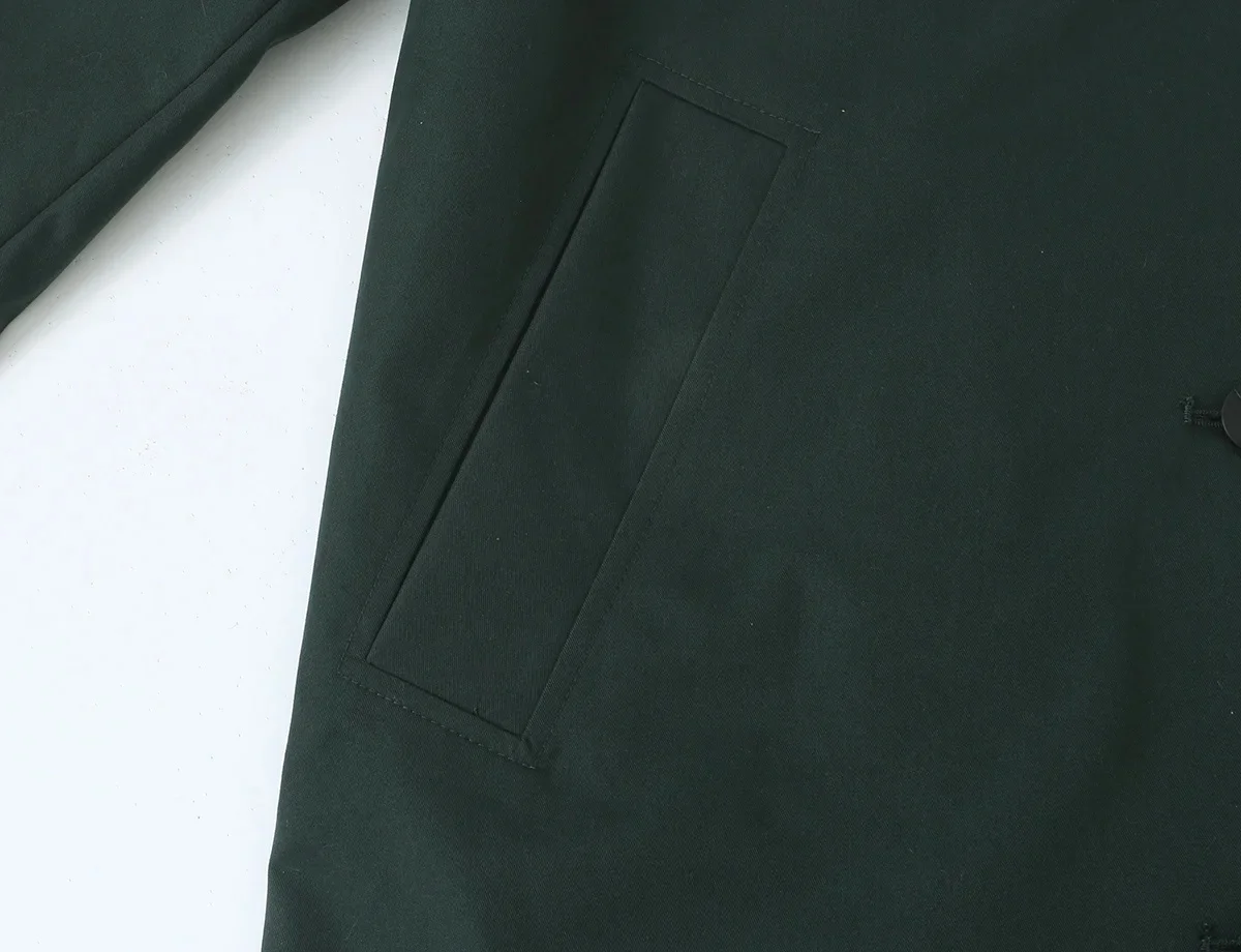 KONDALA Damen Herbst-Pendler-Miditrenchcoat Vintage Lässiger Einreihiger Trenchcoat 2026 Herbst Trendiger High-Street-Damenmantel – Detail 6