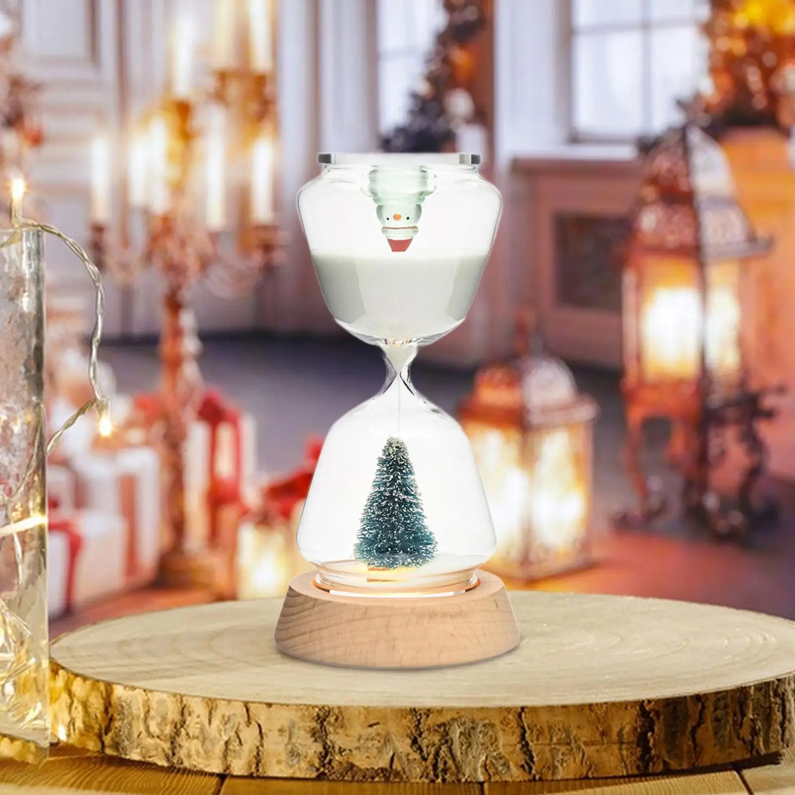 Hourglass Timer Night Light Cute Hour Glasses for School Children Christmas