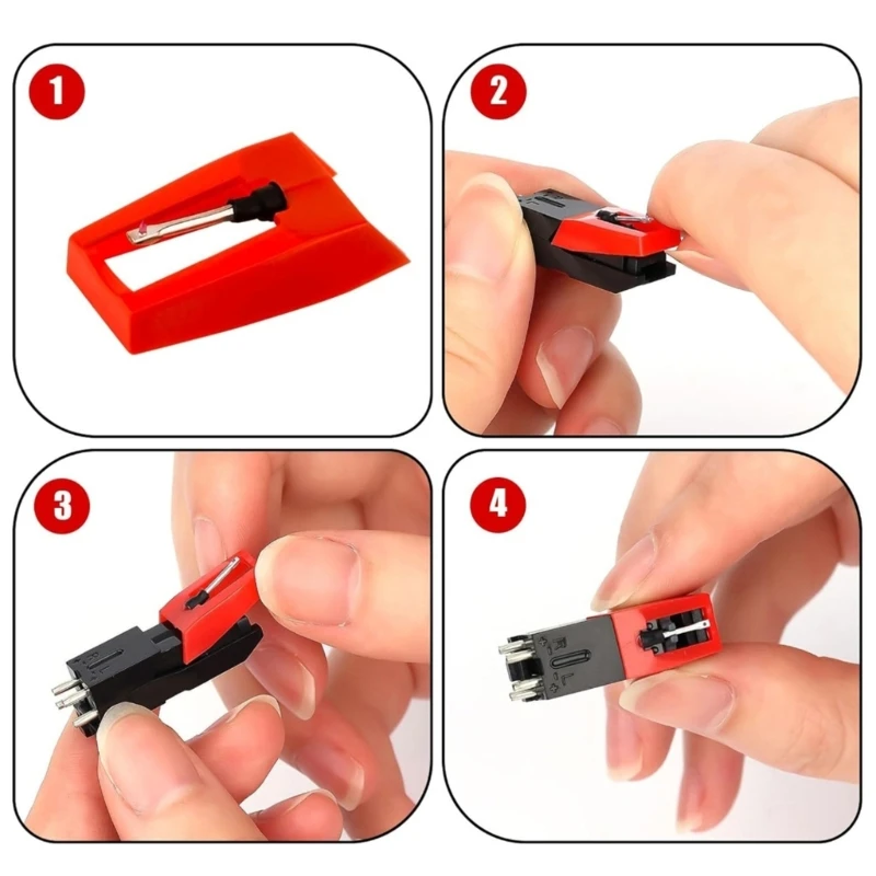 เข็มขัดเครื่องเล่นแผ่นเสียงแบบเข็ม Diamond Styluses เข็มเครื่องเล่นแผ่นเสียง A0NC