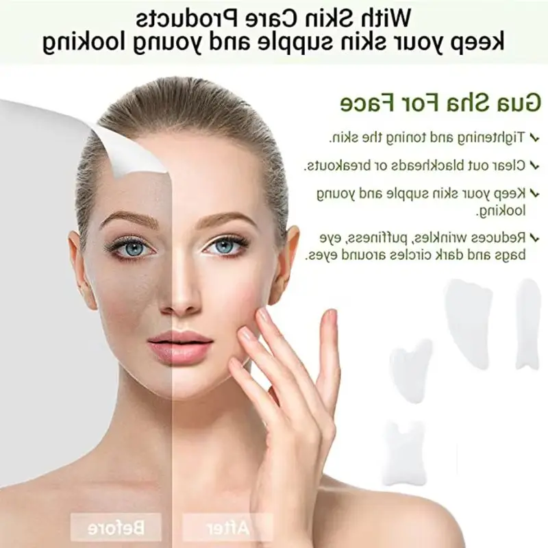 

Белая нефритовая доска Гуа Ша, нефритовый роликовый массажер для ухода за кожей лица, скребок для гуаши, иглоукалывание, спа, уход за кожей, массажные инструменты