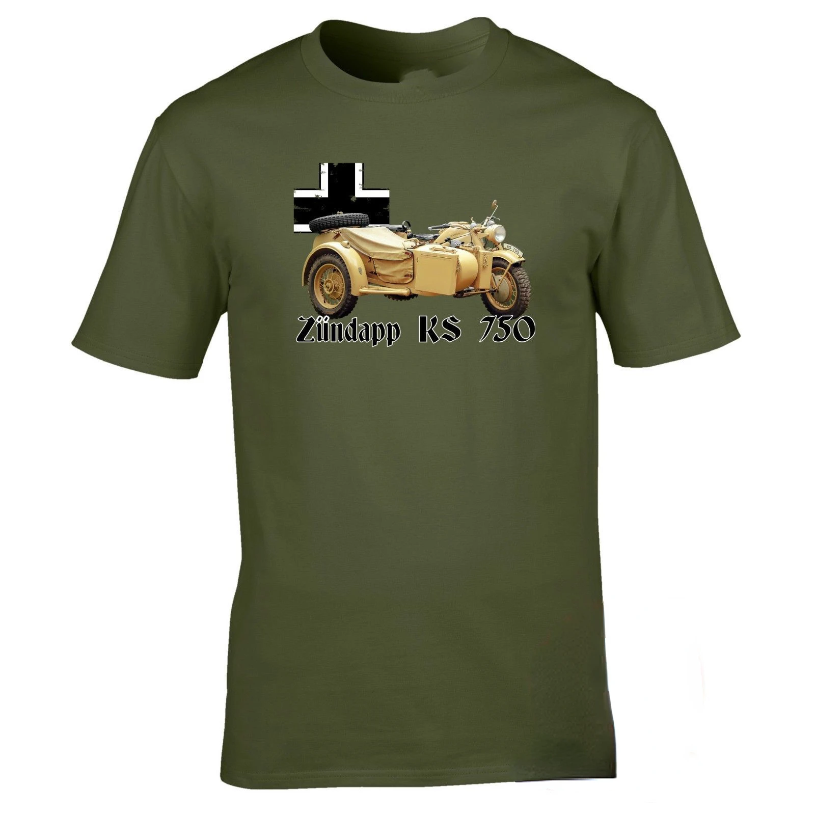 Zundapp K750 WW2 German military motorcycle T-shirt World Tanks World War 2