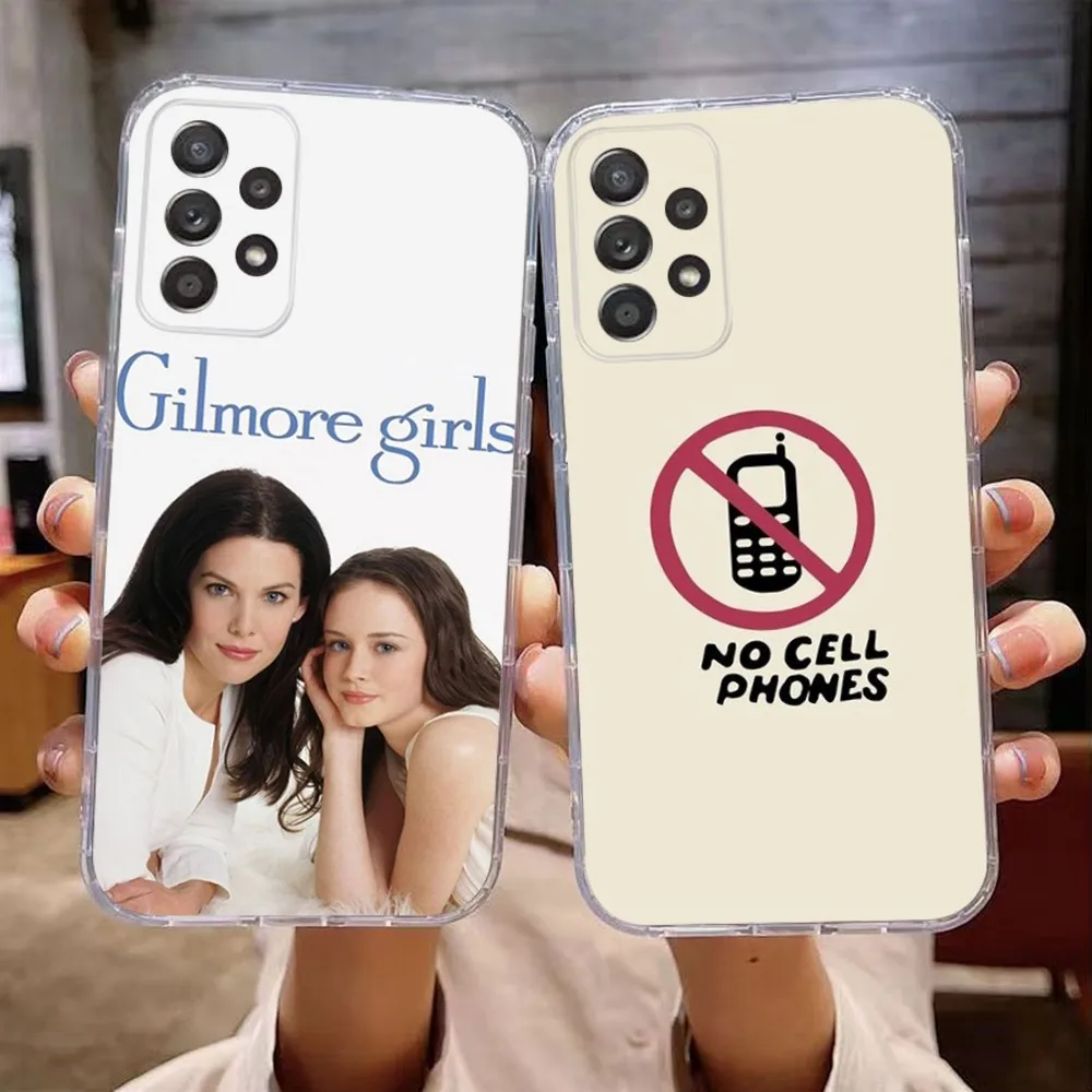 G-Gilmore Girls TV Series Phone Case For Samsung Galaxy A71,70,52,51,40,31,A50,30S,21S,Note20ultra Transparent Cover