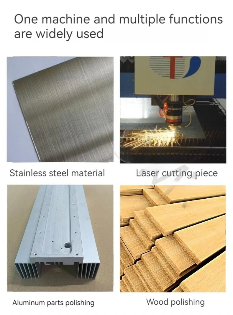 آلة تلميع وطحن طائرة معدنية صغيرة أوتوماتيكية لسطح المكتب لوحة مسطحة إزالة الأزيز وإزالة الصدأ آلة الحزام 380 فولت/220 فولت