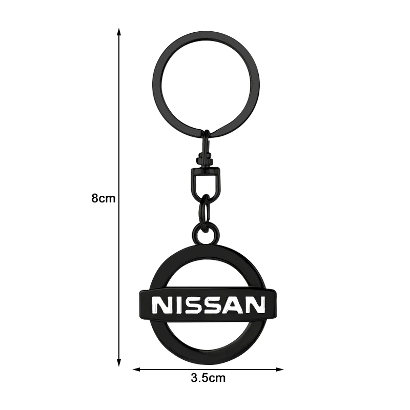 Car Key Chains Keyring Pendant Metal Keychain Holder For Nissan Nismo Tiida Sylphy Teana X Trail T30 32 Almera Wheel Center Caps