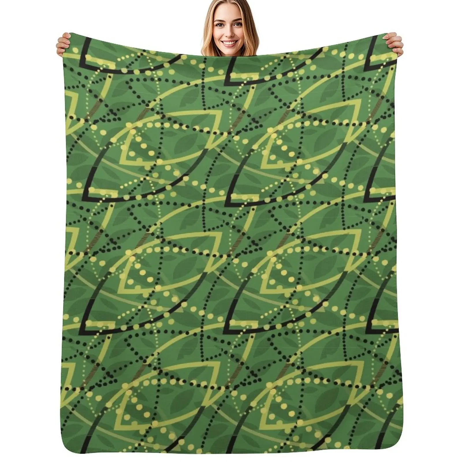 

Copy of the classic seat fabric found on Melbourne Metro trams and trains! Throw Blanket Flannel Decoratives bed plaid Blankets