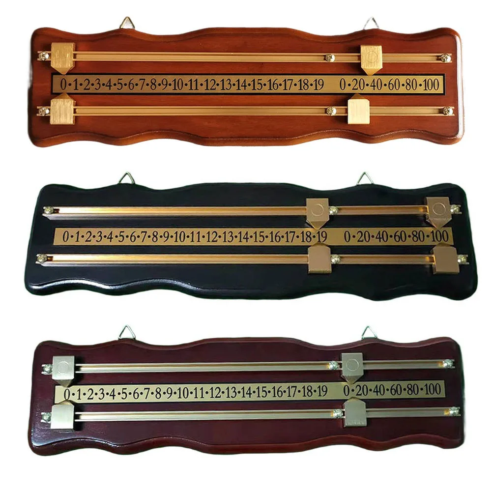 

Billiards Scoreboard with Dual Track Sliding Blocks on Medium Density Fiberboard and Metal for Recording Pool Game Scores