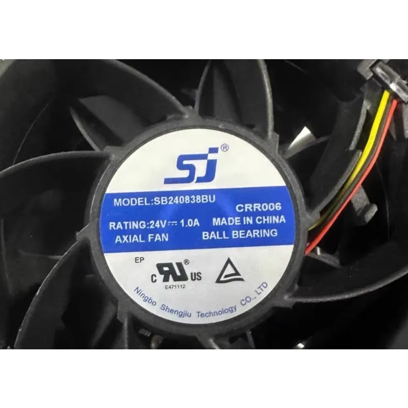 Fan for SJ SB240838BU 24V 1.0A 8CM 8038 Inverter Cooling Fan 3 Wire 80 * 80 * 38MM