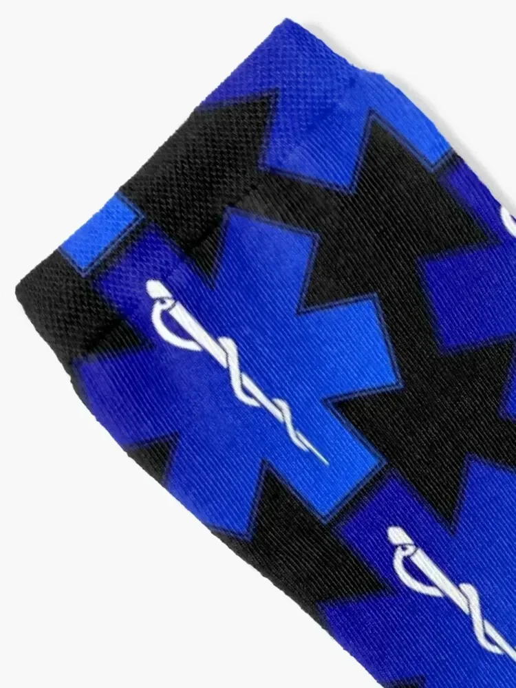 EMS EMT Paramedic Star of Life Socks sports stockings Toe sports set golf Male Socks Women's