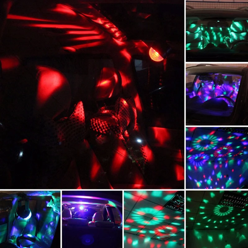 Disco Party Light Strobe Light USB Plug Car Light Suitable For Car Family Dance Birthday Dj Bar Karaoke