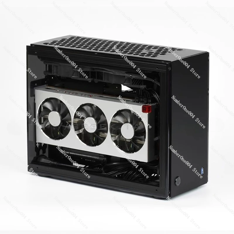

A60S Mini ITX Case - SFX PSU Support, 240mm Radiator, Transparent Panel, Compact PC Chassis for Gaming/Office