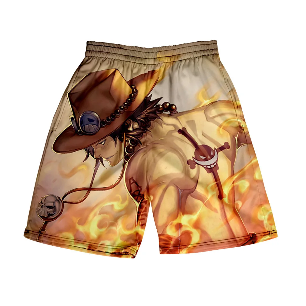 ONE Piece Monkey D Luffy Roronoa Zoro Ace Edward Newgate Kaidou anime 3D Digital Printed Shorts Casual Loose Beach Shorts