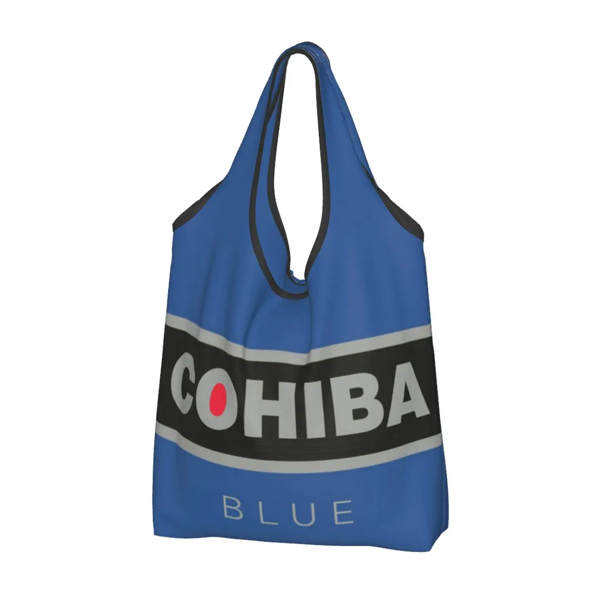 Cohibas Grocery Shopping Bag Kawaii Shopper Tote Shoulder Bags Big Capacity Portable Handbag