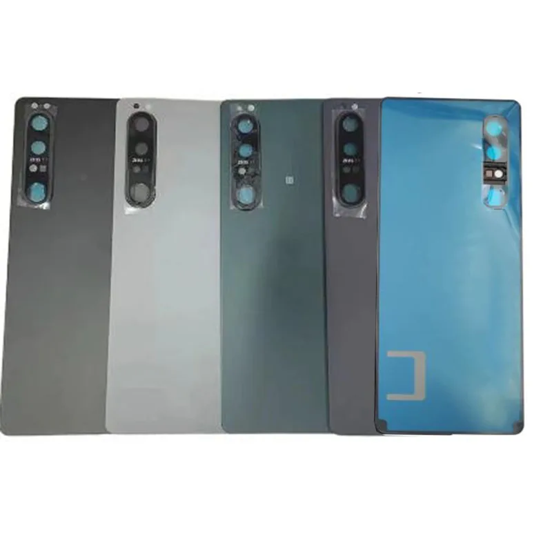 For Sony Xperia 1 III Gorilla Glass 6 Battery Cover Hard Back Lid Door Rear Housing Case + Camera Lens + Adhesive