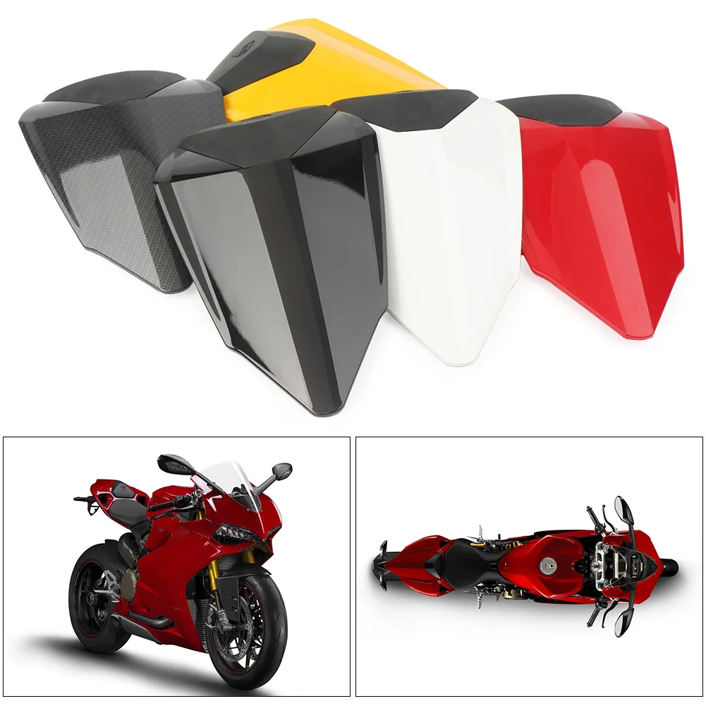 Motorcycle Rear Pillion Passenger Cowl Seat Back Cover For Ducati 1199 2012 2013 2014 2015 ABS Plastic