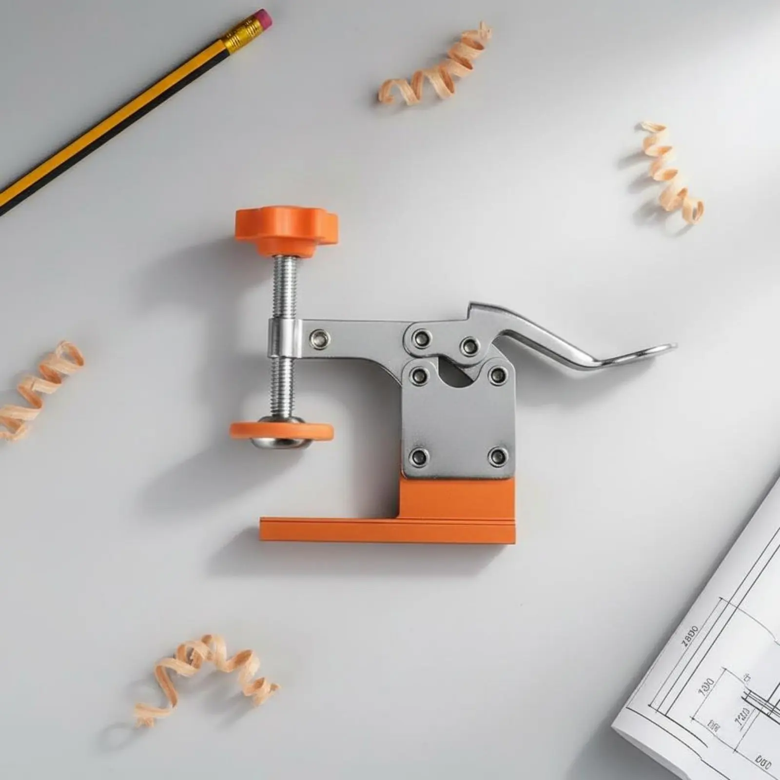 

Aluminum Alloy Clamp High Clamping Force Quick Release Clamp Easy to Use Long-Lasting for Carpenters
