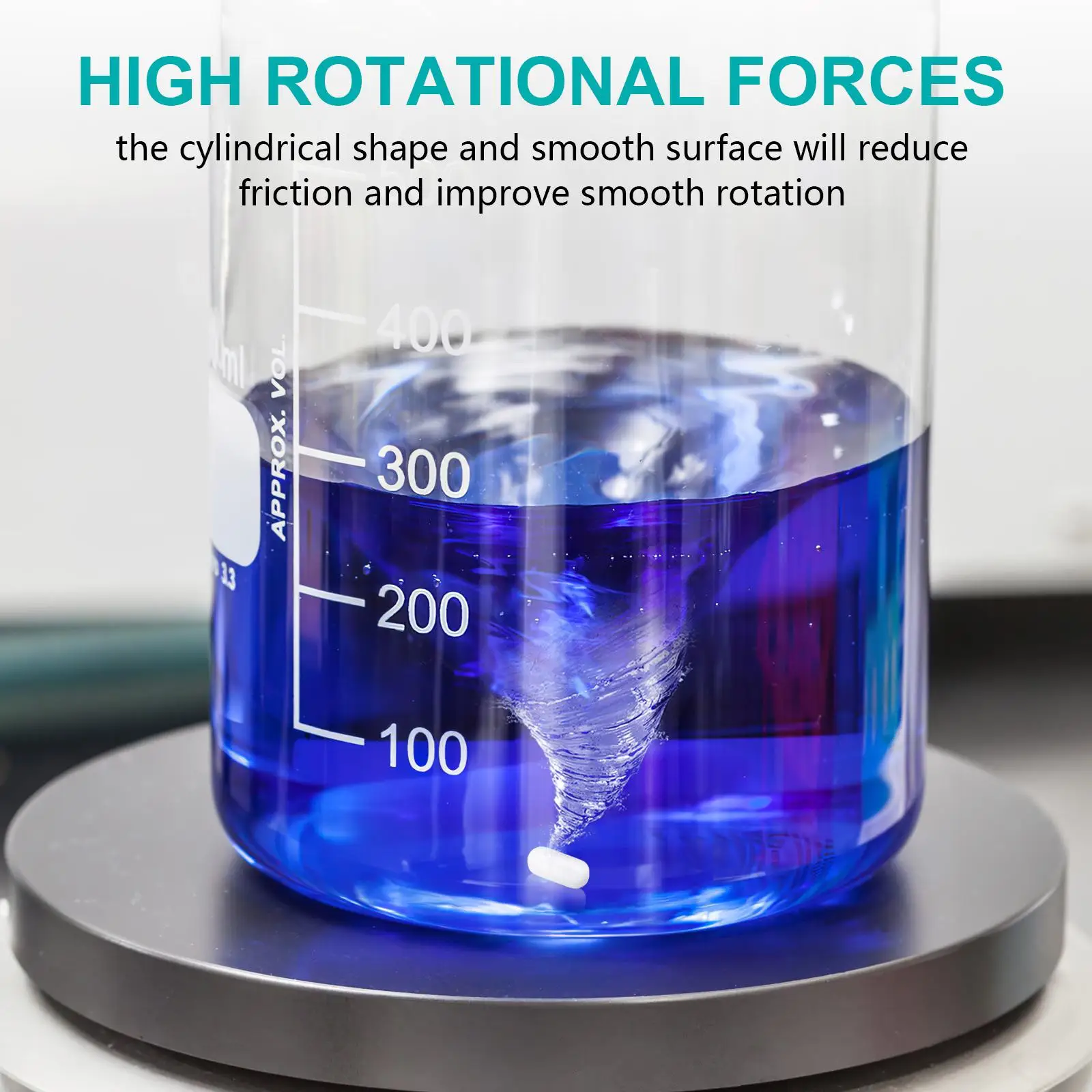 25 Pcs Magnetic Stirrer Bars PTFE Coated Stirring Rods White Small Sticks Laboratory Accessories Practical Mixer