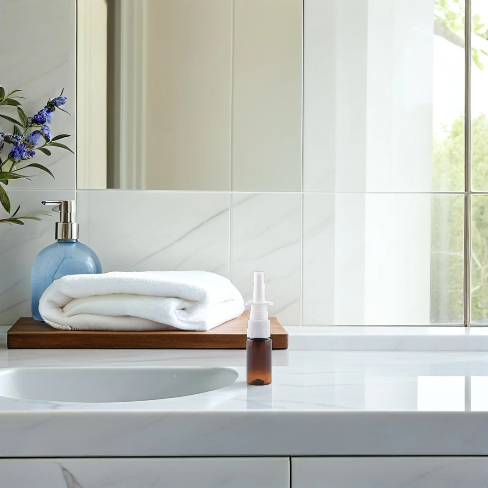 10 Stuks Hervulbare Neusspray Flessen 10Ml Lekvrije Draagbare Vloeistof Dispenser Voor Reizen Gym Hotel Kleine Neus spuit Plastic