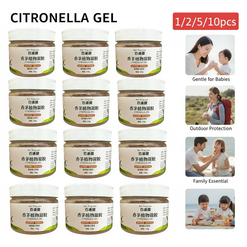 Citronella Mosquito Repellent Gel Magic Tool Anti-Mosquito Liquid Upgrading Household Wormwood for Repelling Mosquitoes And Flie