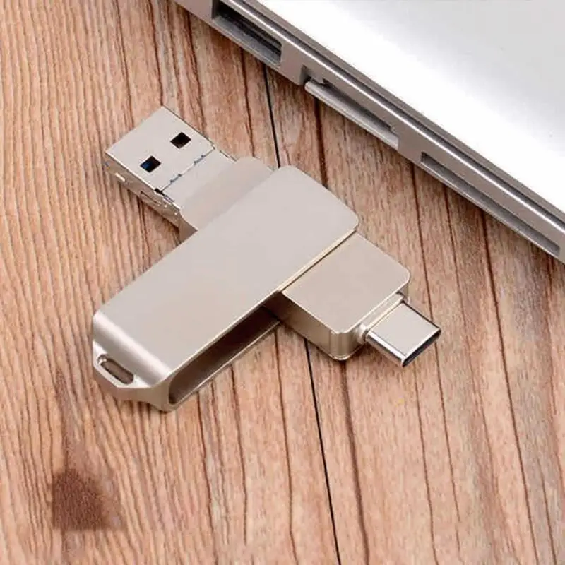 محرك أقراص فلاش محمول LX0B محمول U في 1 لنظام Android- النوع C USB3.0 DISK 32/64/128GB