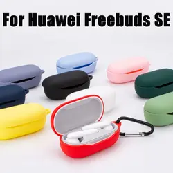 Silicone Case for Huawei Freebuds SE Earphone Accessories Soft Skin Protective Case Cover with keychain
