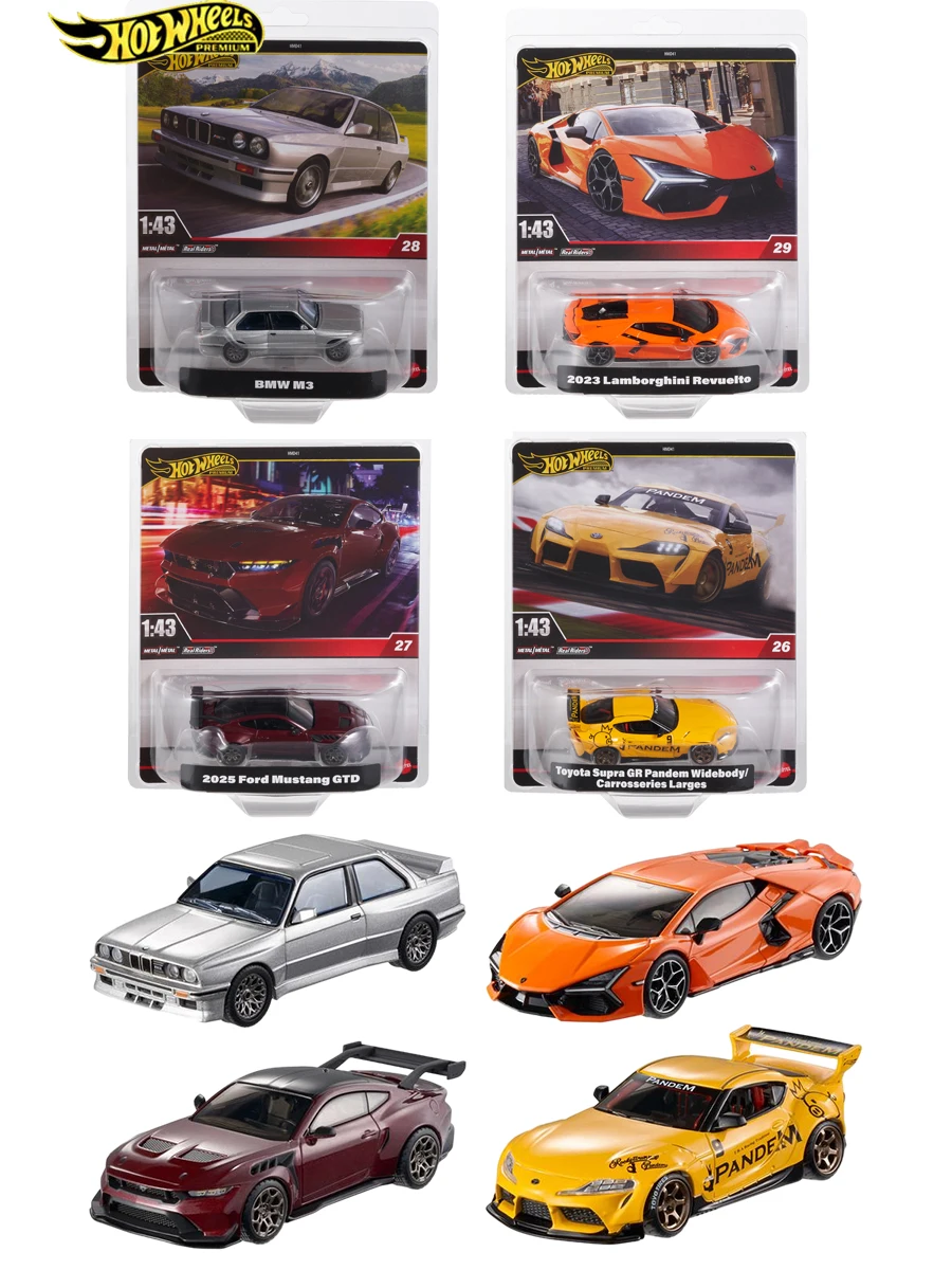 

Hot Wheels Premium 1:43Rd Scale Collectible Car Lamborghini BMW Ford Toyota
