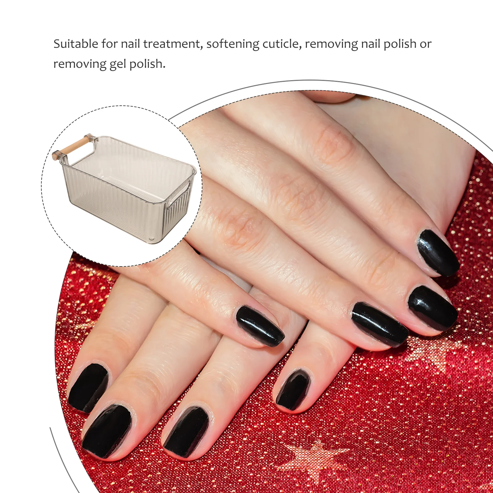 Bol de trempage pour ongles, récipient de trempage Transparent et Durable pour manucure, pour enlever le Gel de vernis à ongles, Salon, usage domestique, produits tendance 2023