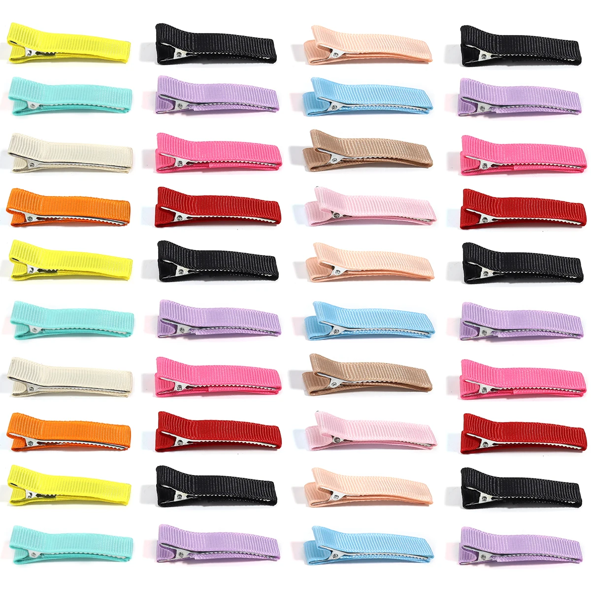 10 قطعة/الوحدة الحديد منقار البط كليب الملونة المعادن شقة الشعر دبوس فارغة إعداد قاعدة مقاطع الشعر DIY بها بنفسك الحرف أداة إكسسوارات الشعر