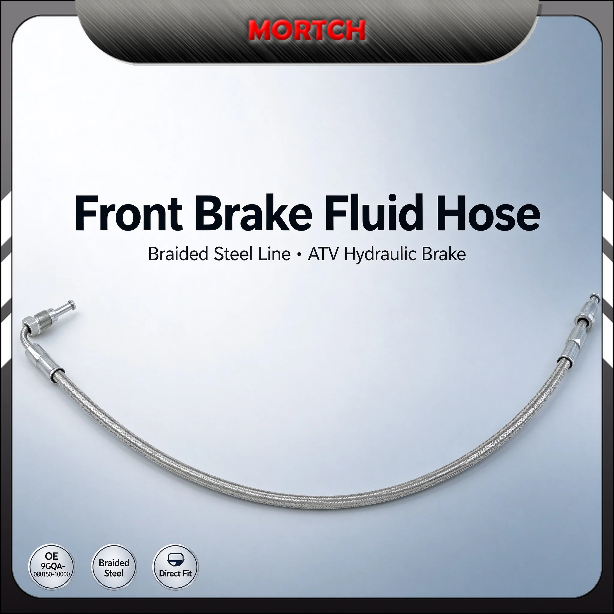 Front Brake Fluid Hose 9GQA-080150-10000 For CFMoto CForce 400 450 520 550 ATV Braided Line