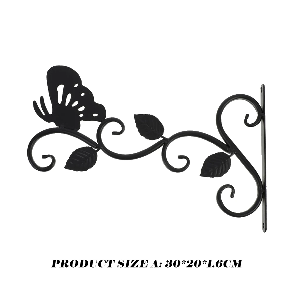 Colgador de plantas de Metal montado en la pared, gancho decorativo, ganchos de maceta para cesta de flores, alimentador de pájaros, carillón de viento, linternas