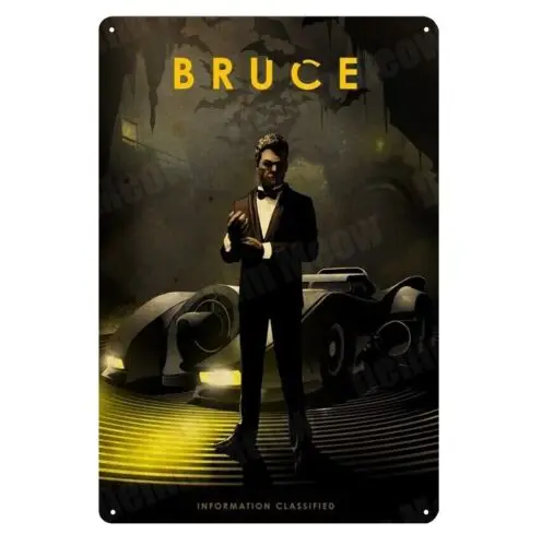 & Batmobile Movie Metal Poster Tin Sign - 20x30cm Plate-aluminum