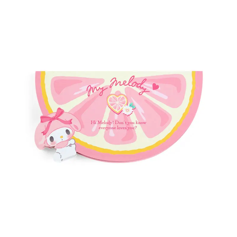 Sanrio Limited 2023 Summer Season Fruit Pochacco Kuromi Mymelody Cinnamoroll Note Book Note Paper Message Note Memo Student Gift