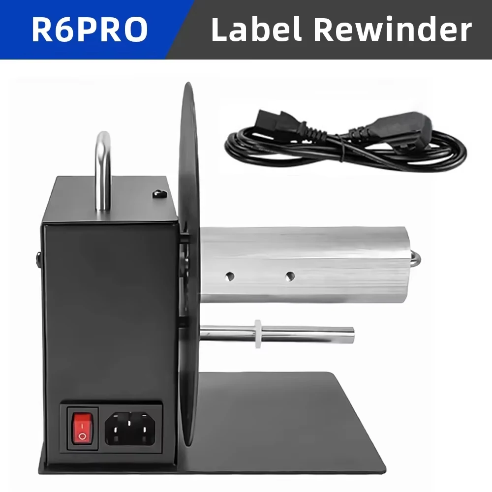 Automatische etikettenopwinder 100 mm zelfklevend tweerichtingsmachine voor kantoor gebruik, barcodepapier-opwinder, etiketrecyclingapparaat
