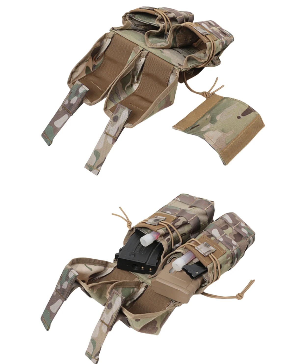 التكتيكية المزدوجة 5.56/7.62 M4 مجلة الحقيبة AK AR بندقية ماج الألوان الصيد الملحقات