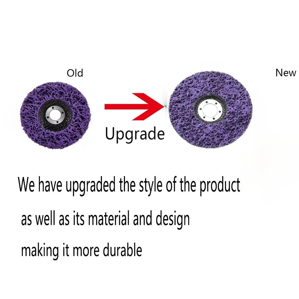 1 pz 100/115/125mm disco corallo poli striscia disco smerigliatrice disco ruota abrasiva vernice rimozione ruggine pulito per smerigliatrice angolare