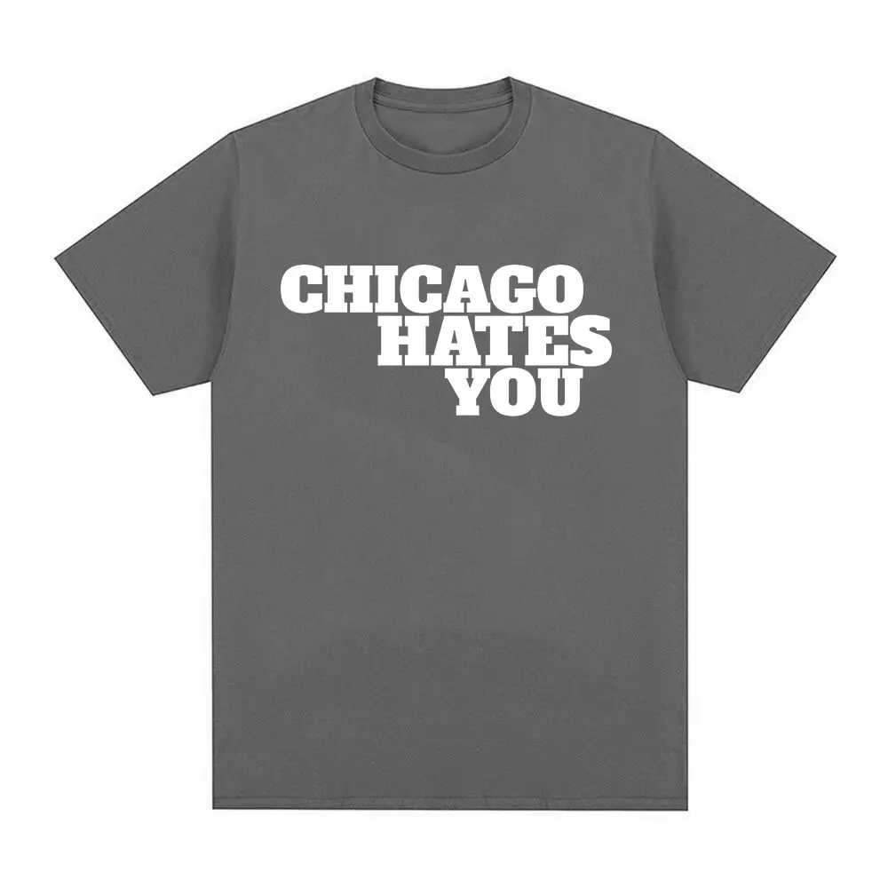 Rapper Chief Keef Chicago odia lo stesso stile T-shirt da uomo Moda Hip Hop T-shirt oversize T-shirt casual in cotone a maniche corte