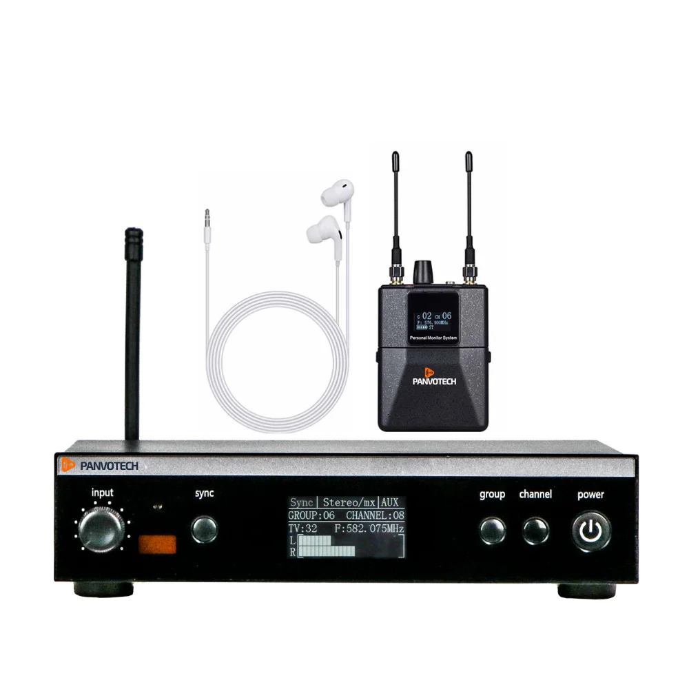 

Panvotech PSM300 Stereo UHF Wireless In-Ear System Professional IEM For Vocal, Instrument, Studio & Stage Performance