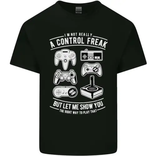 Control Freak lustige Gaming Gamer Herren Baumwolle T-Shirt T-Shirt Top