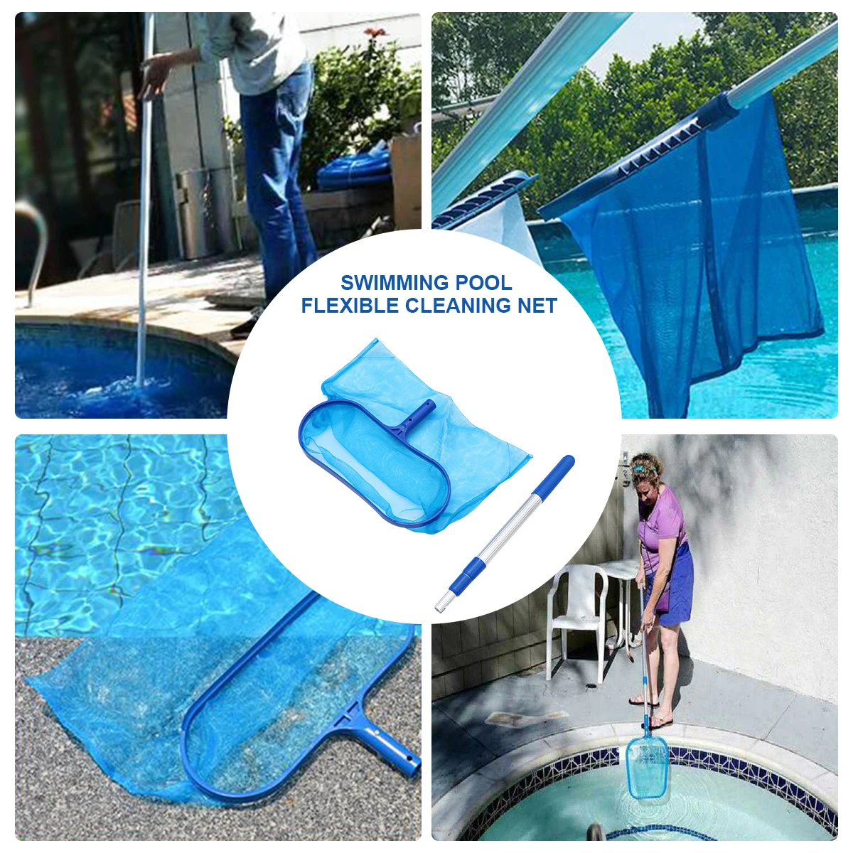 

Cleaning Mesh Net for Pool Pond Hot Tub Fountain Fish Tank Leaf Rake Debris Scoop Swimmer Tidy Environment High Quality Long