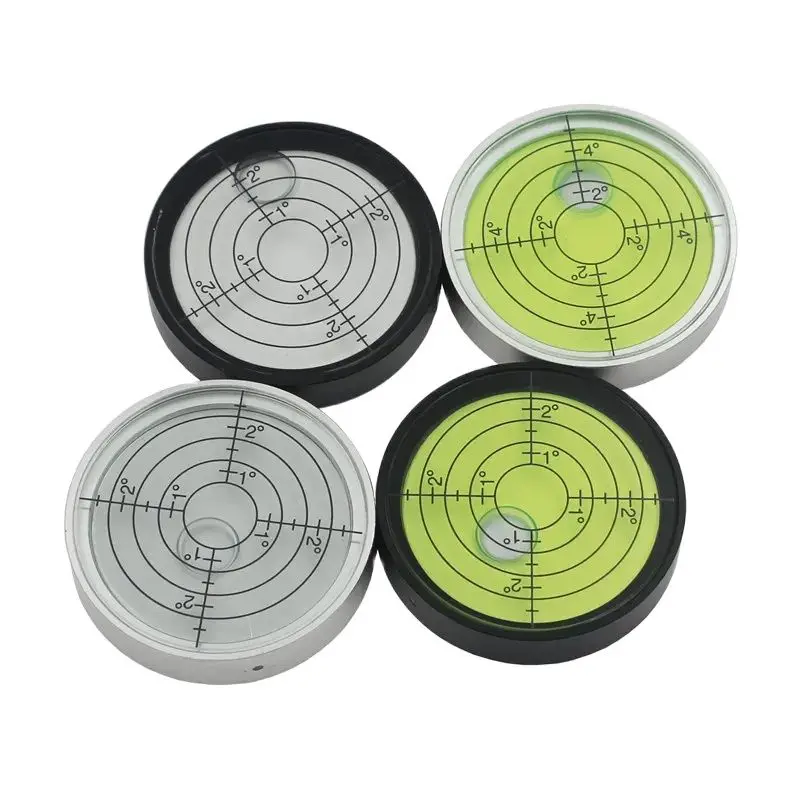 Haccury Grande de Metal Universal de Vidro Circular Nível de Bolha Horizontal Precisão mm m 10 Milímetros m